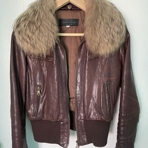 Masterpelle leather jacket in brown